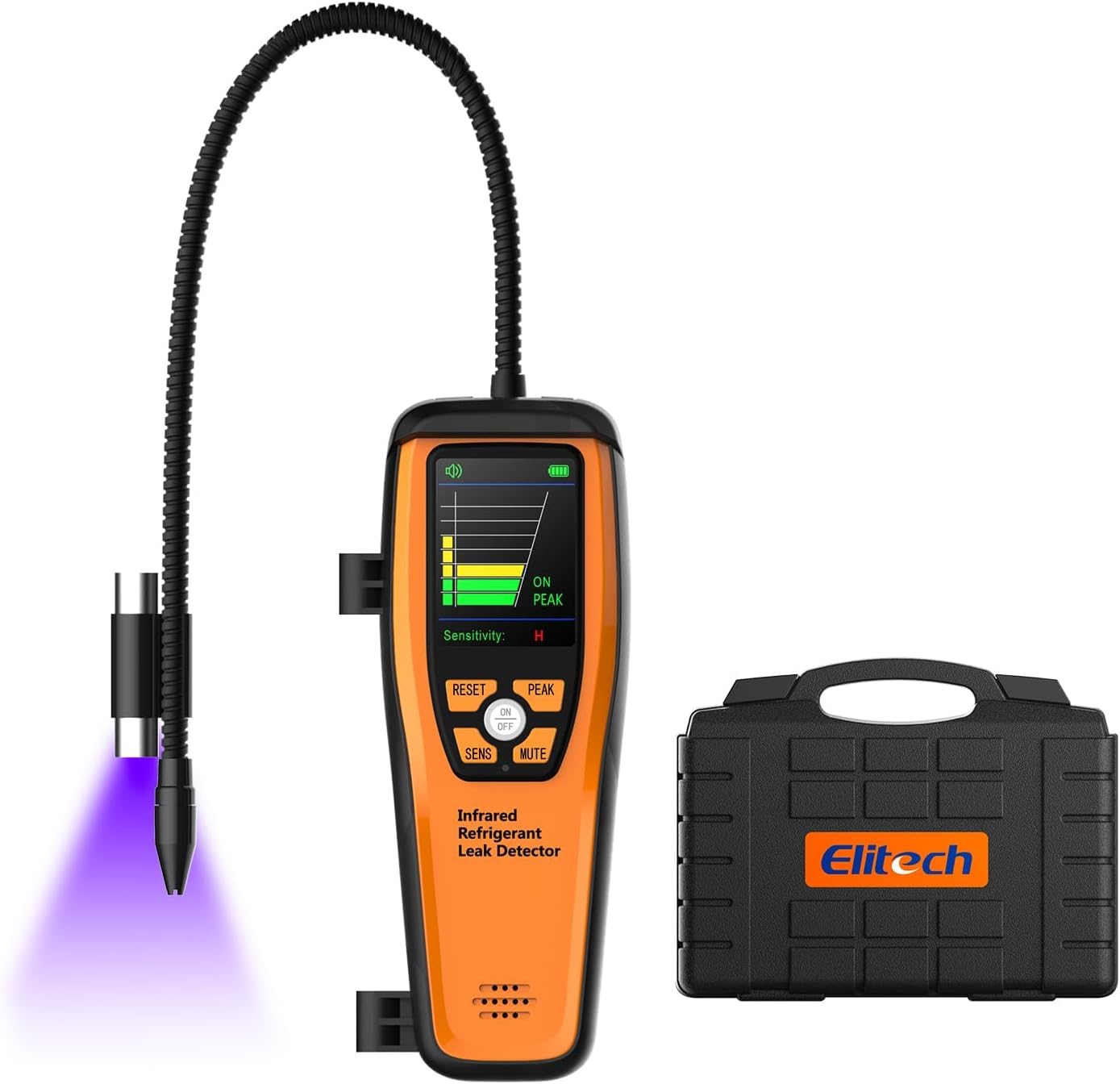 Détecteur de Fuite Frigorigène Infrarouge Elitech ILD-200 Pro (A2L, R32, R1234yf)