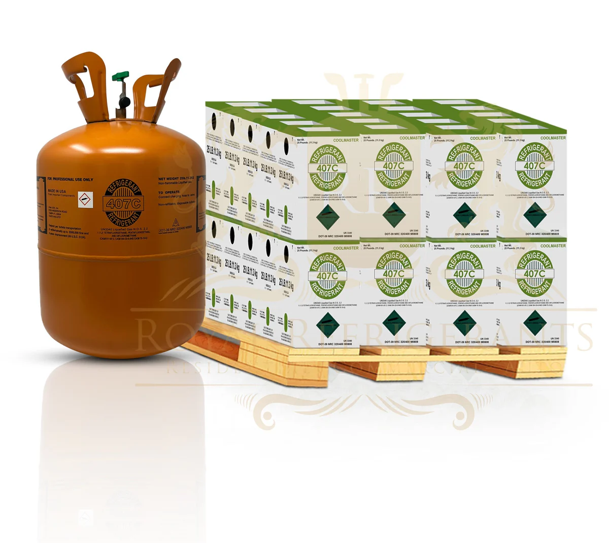 R-407C Réfrigérant – 25 lb / 11,3 kg – Neuf & Scellé - vue 4